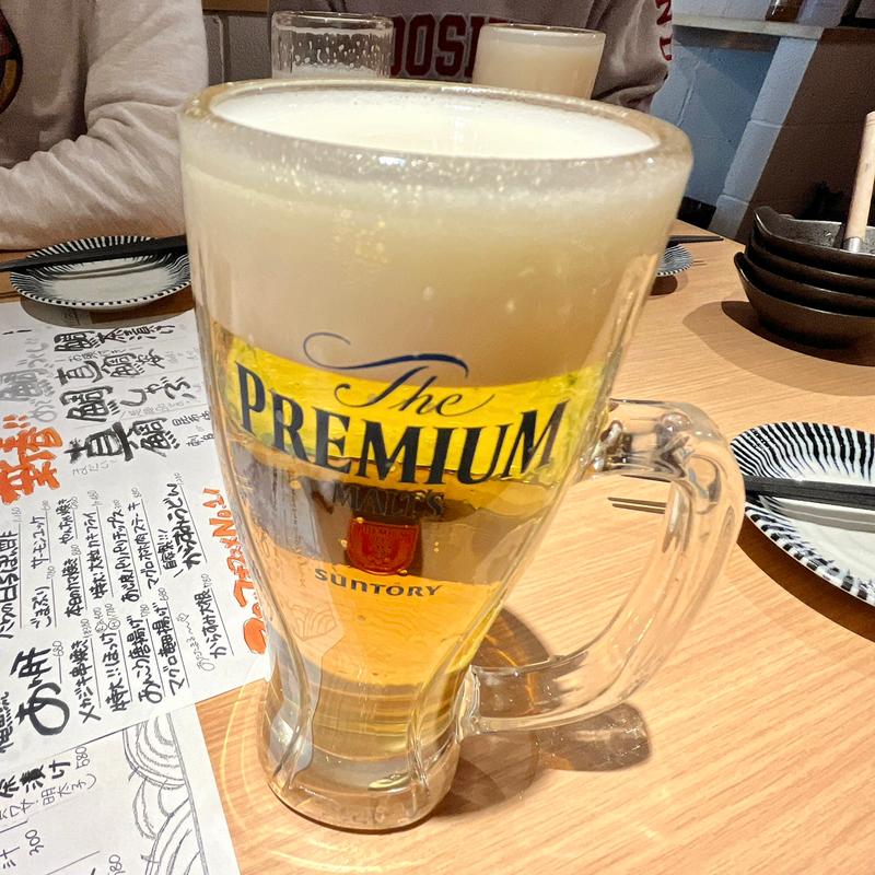 生ビール ザ・プレミアムモルツ(俺の魚を食ってみろ！！本店)
