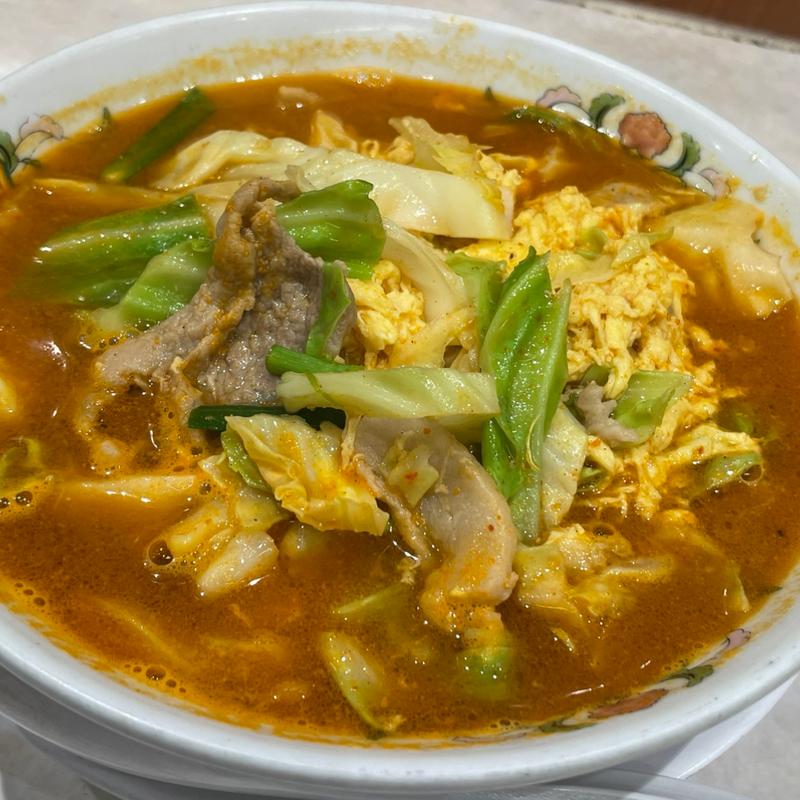 豚辛ラーメン(餃子の王将 武蔵浦和駅前店)