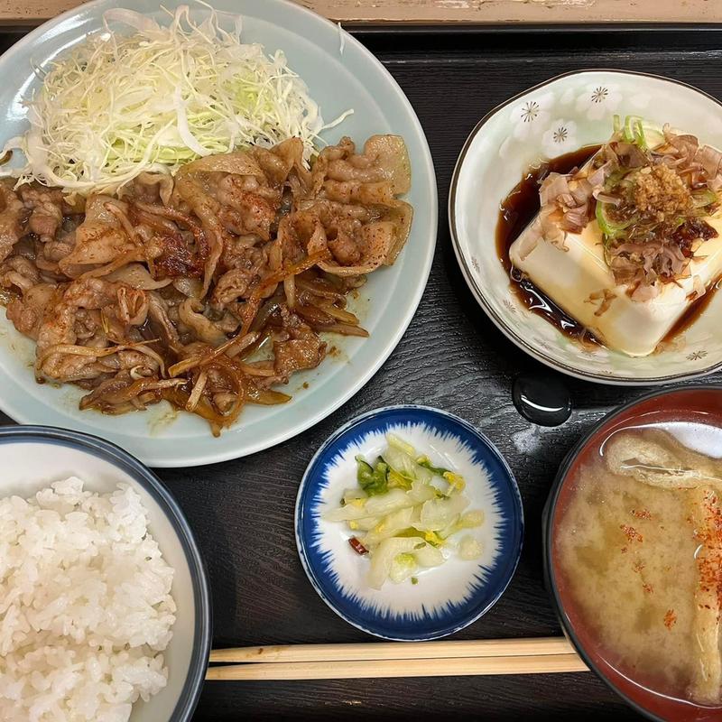 豚肉の生姜焼き 半ライス(乃んき食堂 )