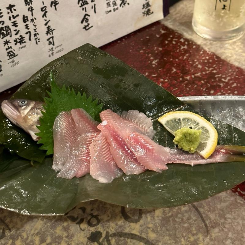 鮎の刺身(おせん 岐阜)