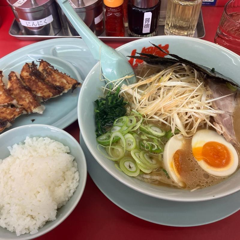 サービスセットB醤油ラーメン(山岡家 ひたちなか店 （やまおかや）)