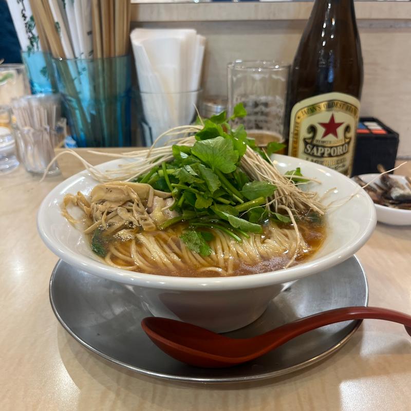 芹そば醤油(食堂 七彩)