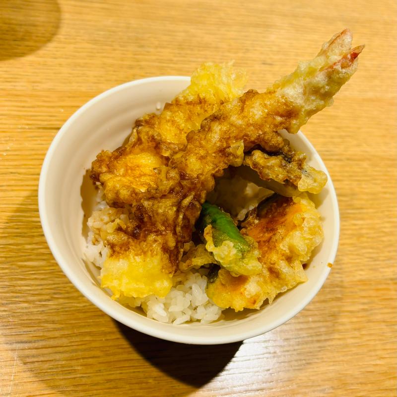 ミニ天丼(江戸切り 助六そば ぬる燗佐藤)