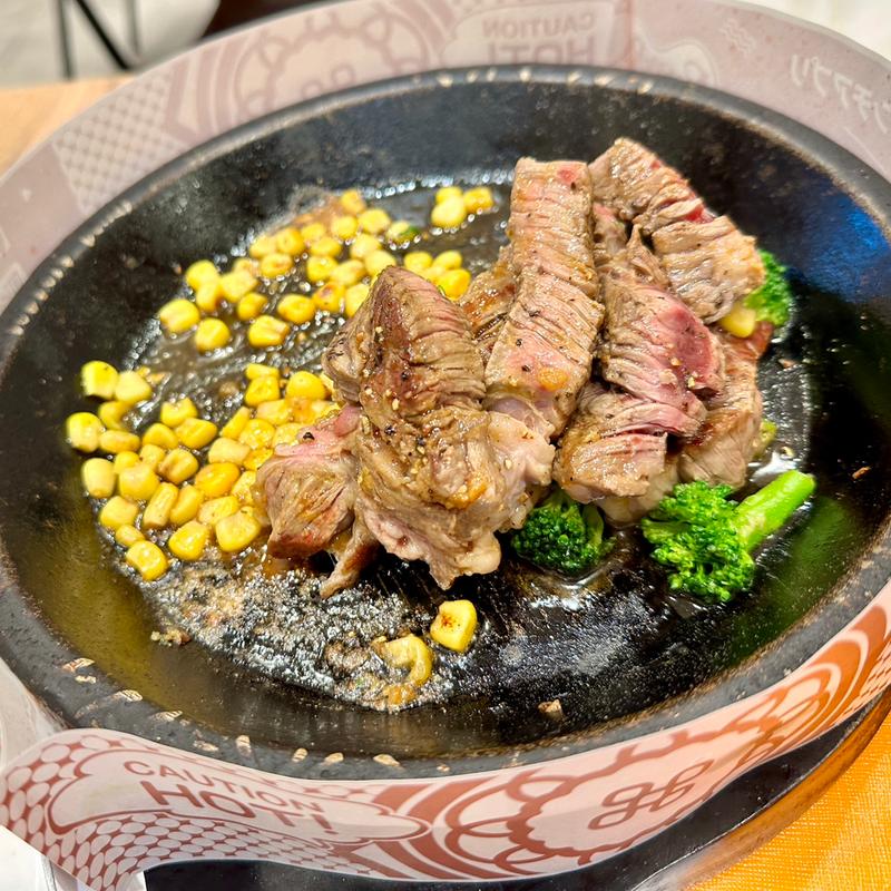 ワイルドジューシーステーキ+彩りサラダ(ペッパーランチPLUS イトーヨーカドー曳舟店)