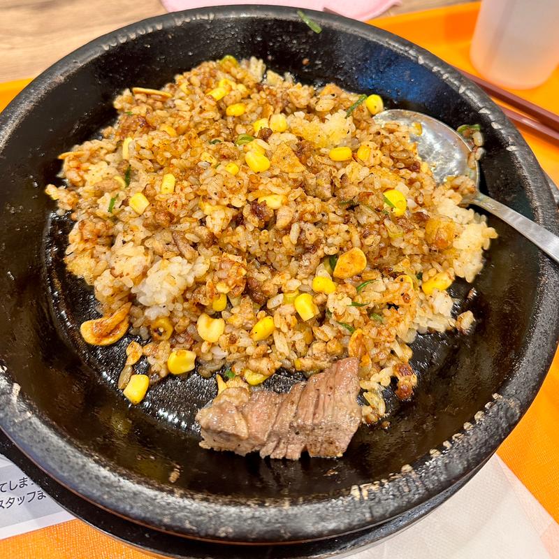 麻辣坦々ペッパーライス+彩りサラダ(ペッパーランチPLUS イトーヨーカドー曳舟店)