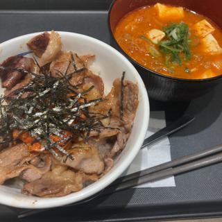 キムカル丼 ミニチゲ(松屋 高津店 )