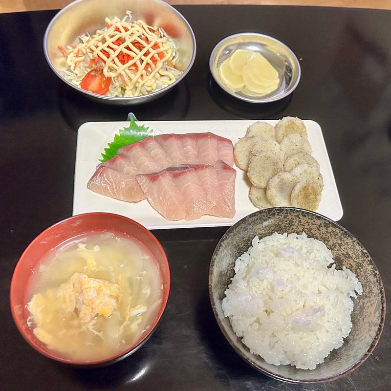 ぶり刺身定食(ベルクス 東墨田店)