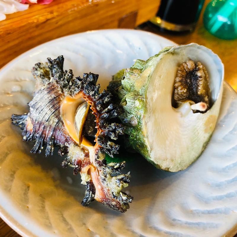 三角ミナ貝の潮煮_伊勢海老定食　(ドライブイン潮騒 )