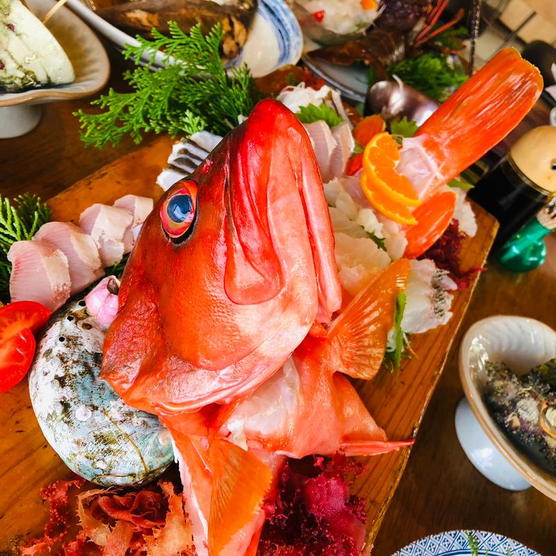 アカハタの姿造り(ドライブイン潮騒 )