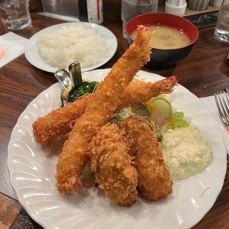 海老と牡蠣のミックスフライ(キッチンチェック)