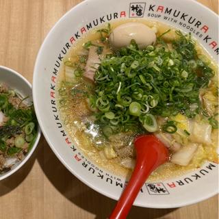 煮卵ネギラーメン(どうとんぼり神座 グランスタ八重北店)
