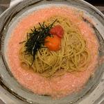 明太子と長芋の和風スパゲッティ 〜バター醤油風味〜