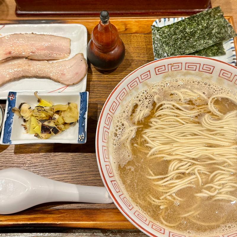 烏賊定食(炭火焼濃厚中華そば　奥倫道)