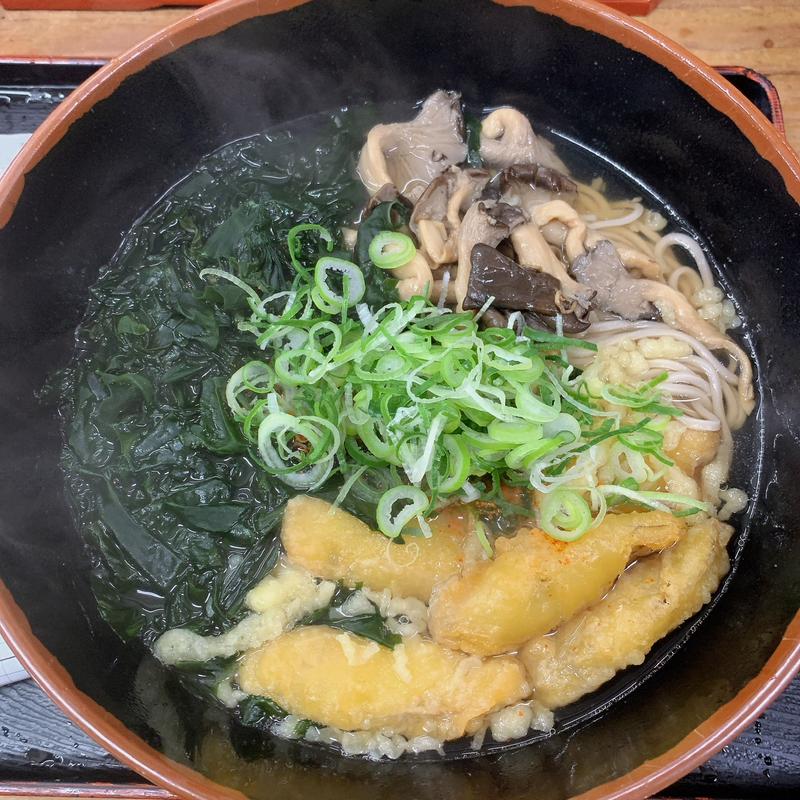 ワカメそば(牧のうどん 白水店)