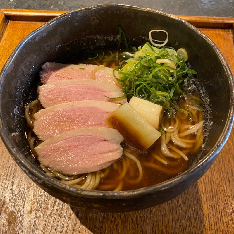 塩鴨のかけSOBA(BASO 表参道)