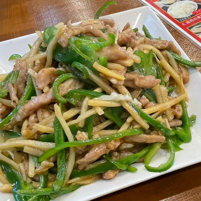 青椒肉絲(謙一食堂)