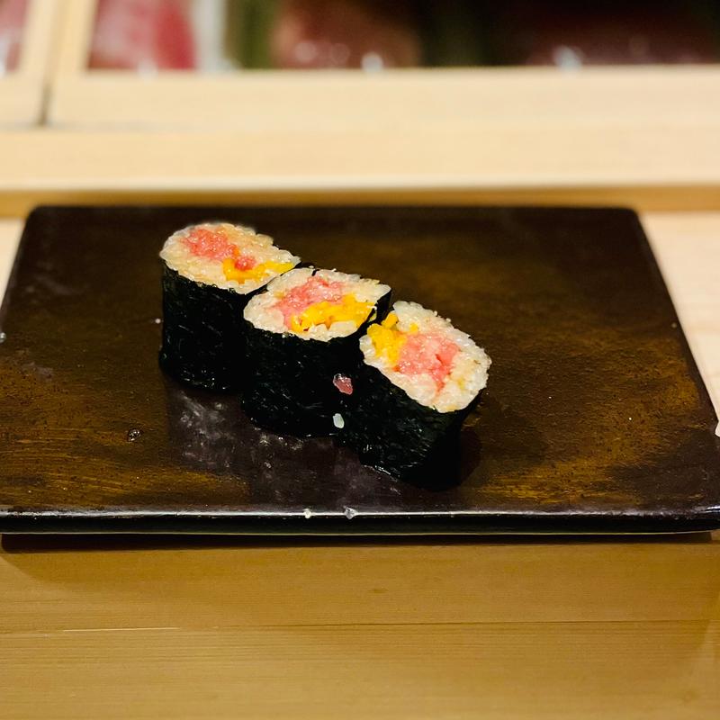 ランチ限定おまかせ握りコース　トロたく(意気な寿し処 阿部 青山店)