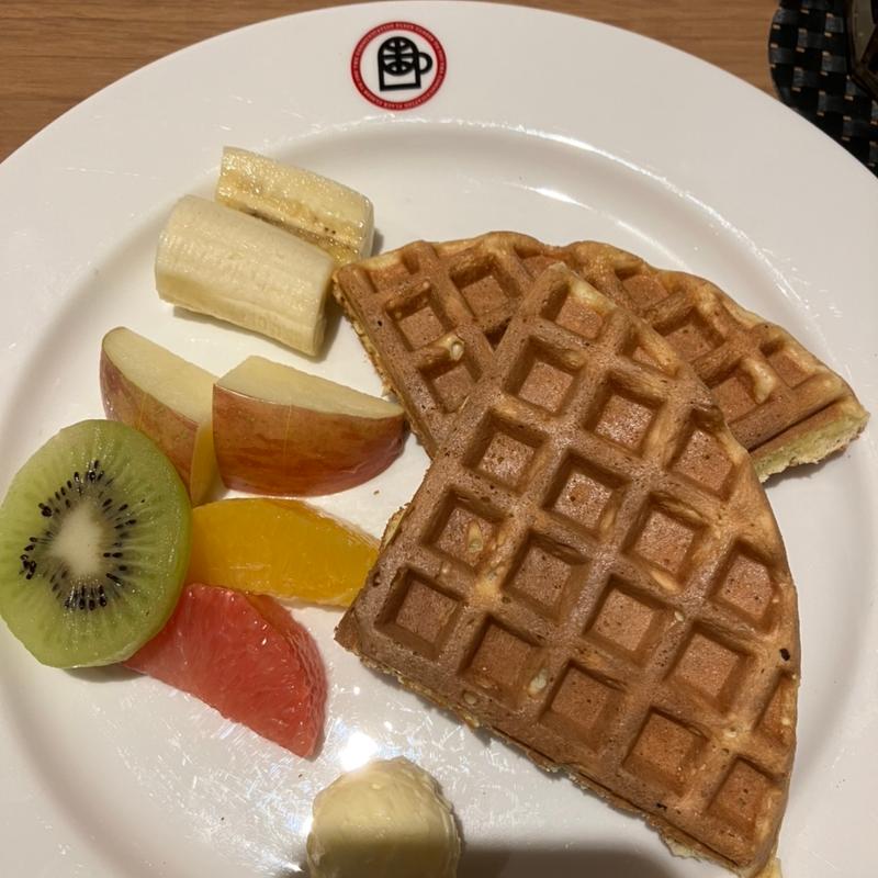 ワッフルフルーツモーニング(UCCカフェプラザ 札幌オーロラタウン店)