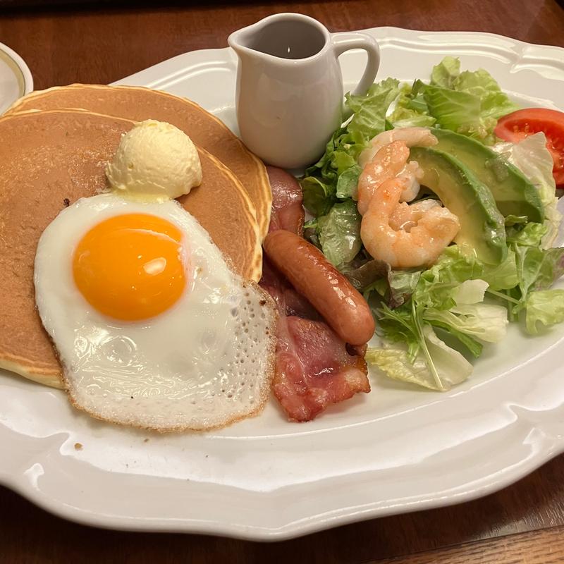 パンケーキのブランチプレート(ロイヤルホスト神田神保町店)