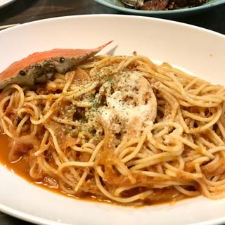 渡り蟹のトマトクリームパスタ(Hinase Kitchen)