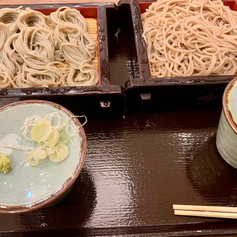 ふのりと二八の合い盛り(越後 叶家 大高イオンモール店)