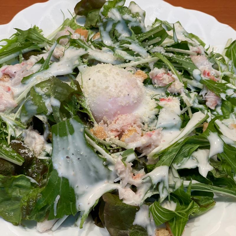 カニシーザーサラダ(海鮮処寿し常)