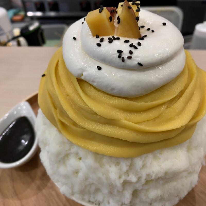 私の安納芋。(私のかき氷。)