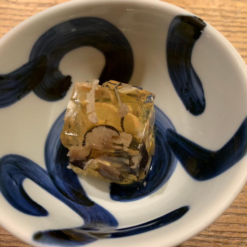 お通し(石臼粗挽き 手打そば 大庵)