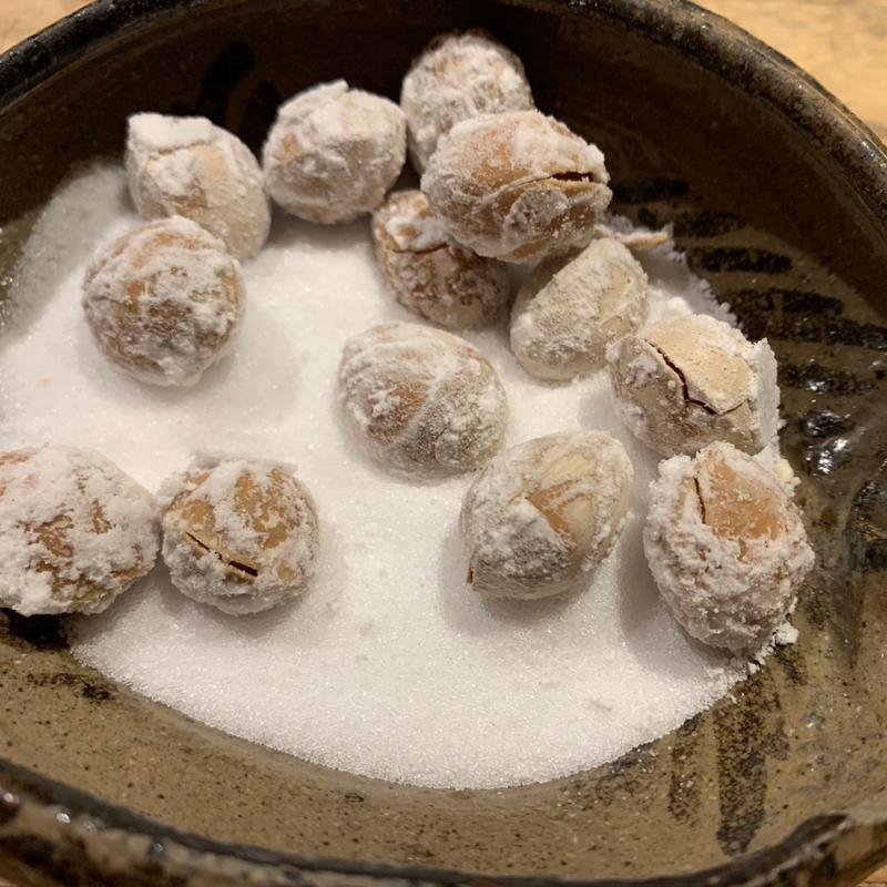 塩炒りぎんなん(石臼粗挽き 手打そば 大庵)