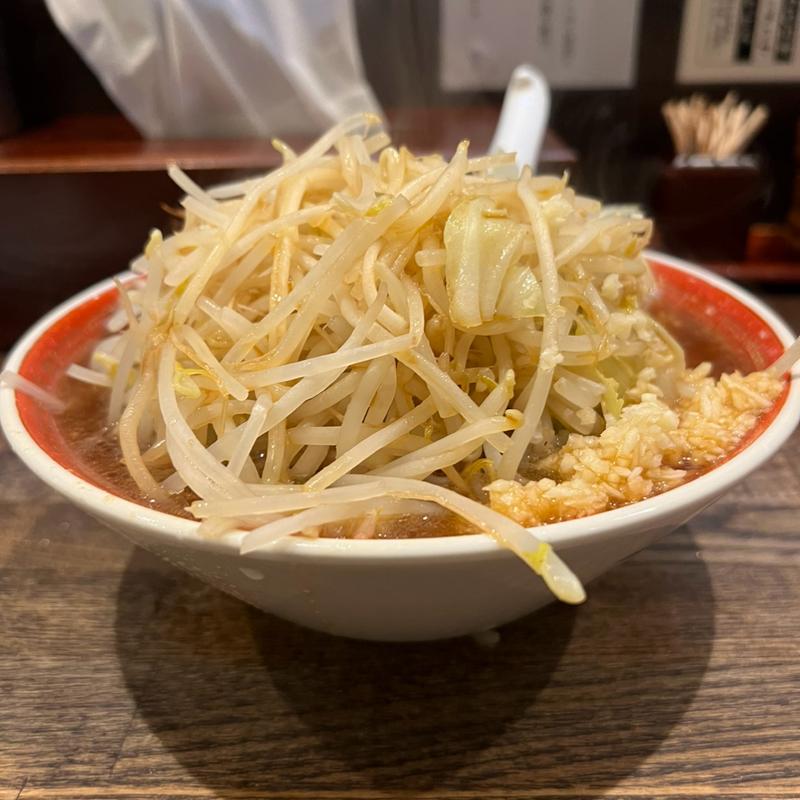 ニンニク醤油大盛り　ヤサイマシマシ　カラメ(らーめん てら 琴似本店)