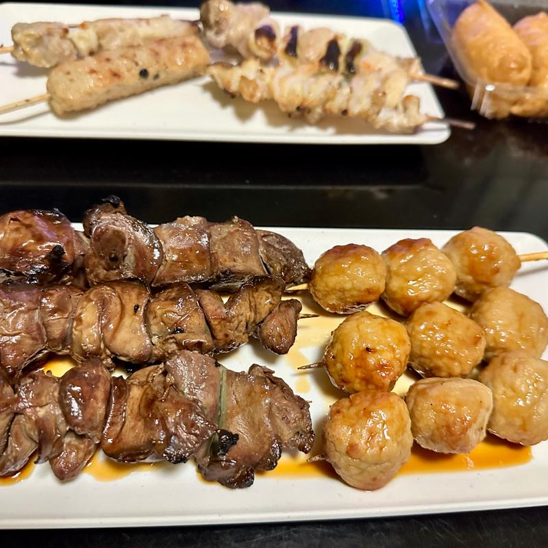 焼き鳥(つくね、ねぎま、やきとりにんにく、なんこつ)(CSC鮒忠 京島店 （シーエスシーフナチュウ）)