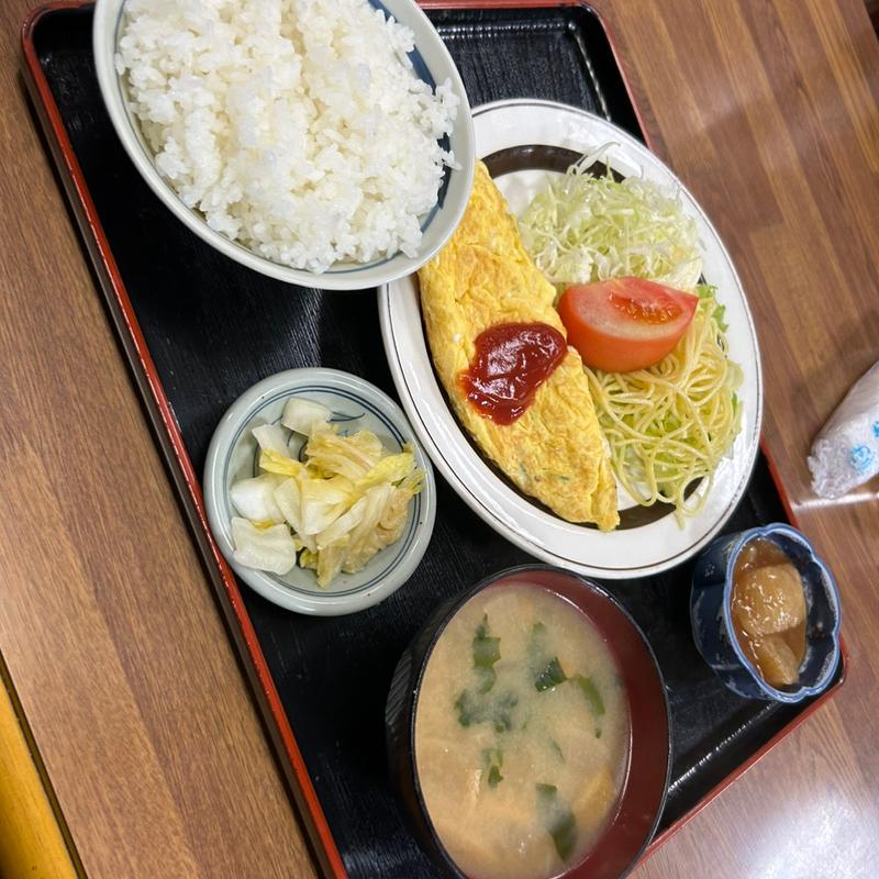 オムレツ定食(鈴や食堂 )