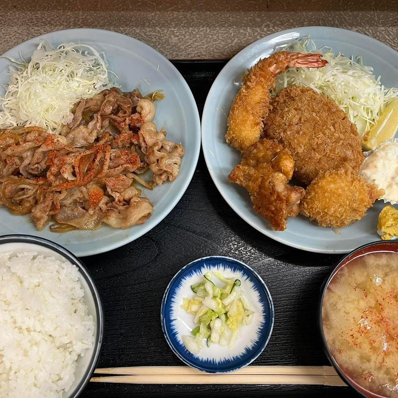 フライ 豚しょうが定食(乃んき食堂 )