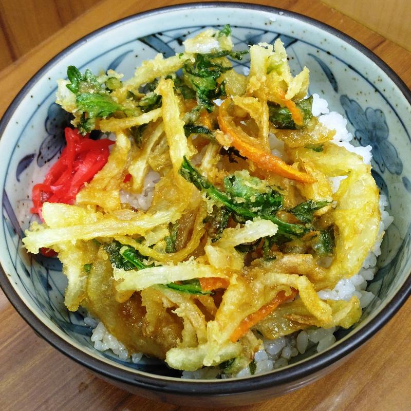 ミニかき揚げ丼(かしわや 鹿島田店)