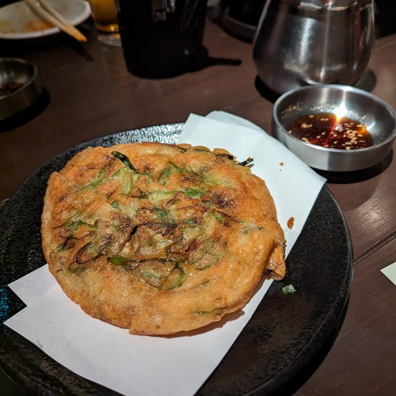 青唐辛子チヂミ(韓国料理 ナッチャン)