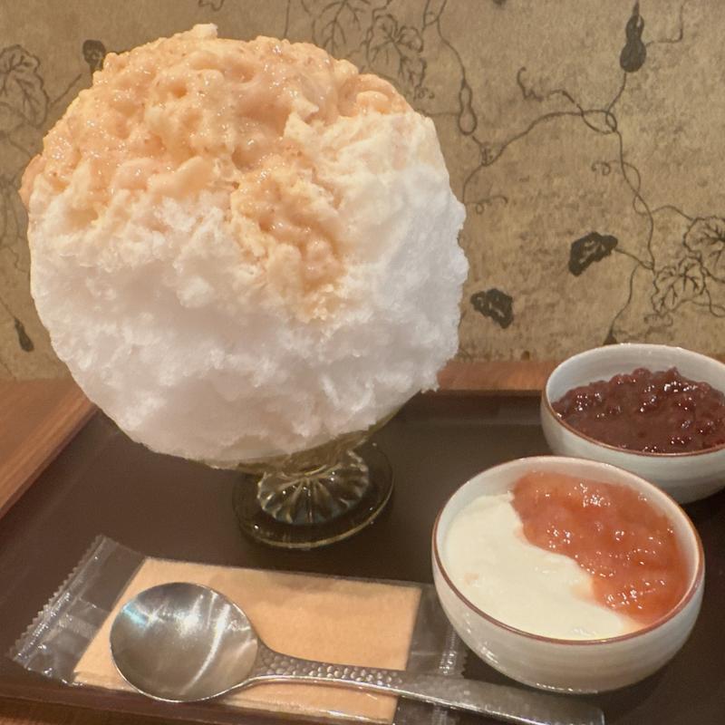 いちじく、つぶあんトッピング(浅草浪花家)