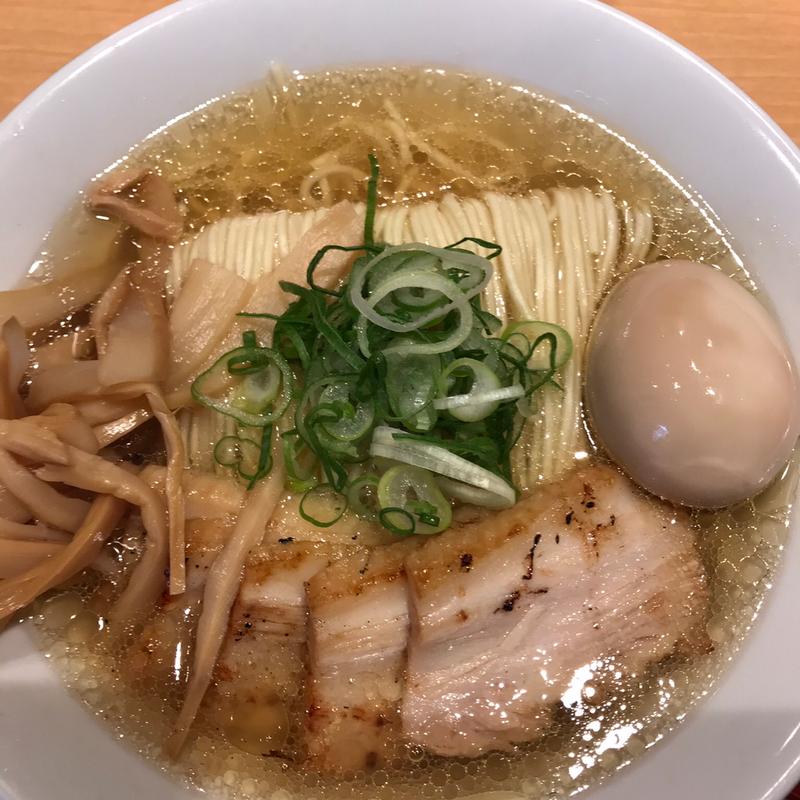 鶏塩そば(塩つけ麺灯花)