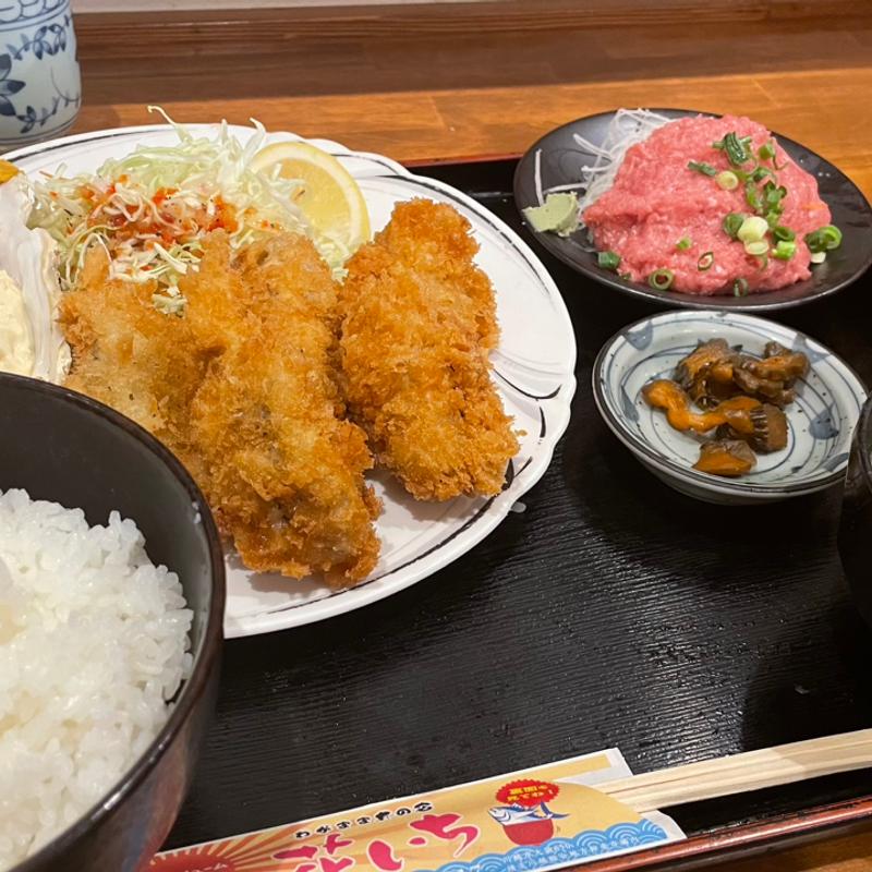 牡蠣フライ定食(花いち)