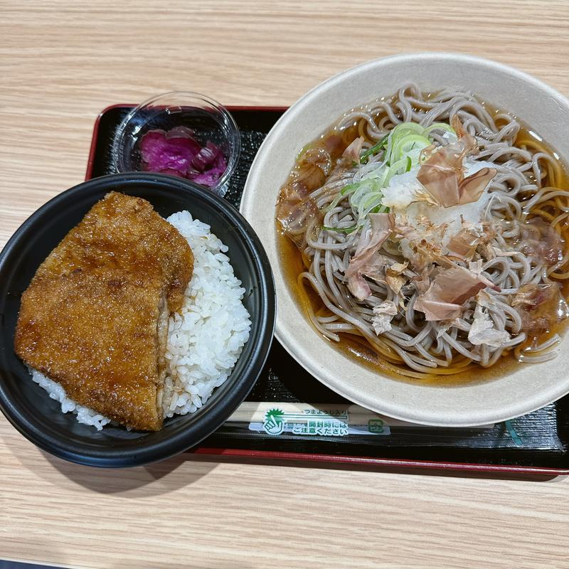おろし蕎麦とソースカツ丼セット(九頭竜テラス)