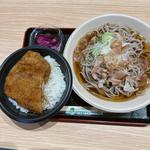 おろし蕎麦とソースカツ丼セット