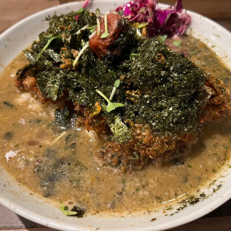 カツカレー茶漬け•チキンカツ•小盛•カレー米(はらいそSparkle)