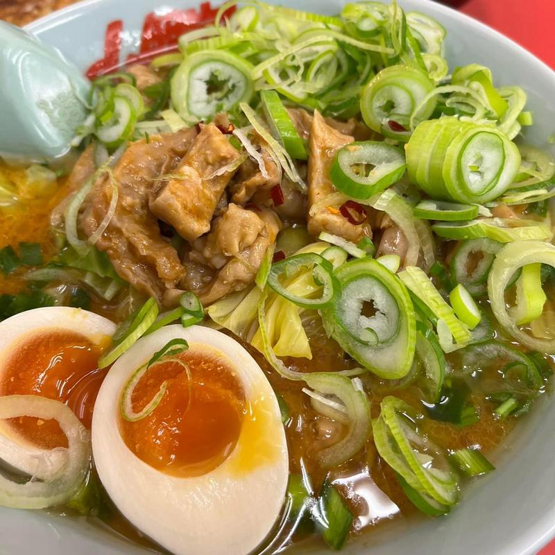 もつ味噌ラーメン(ラーメン山岡家 千葉鎌ケ谷店)
