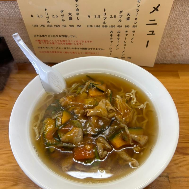 ホルモンラーメン（ダブル）(玄海)