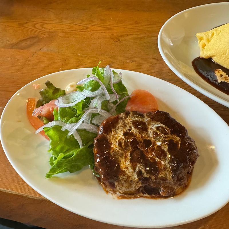 トッピングハンバーグ別皿(グリルヤマモト)