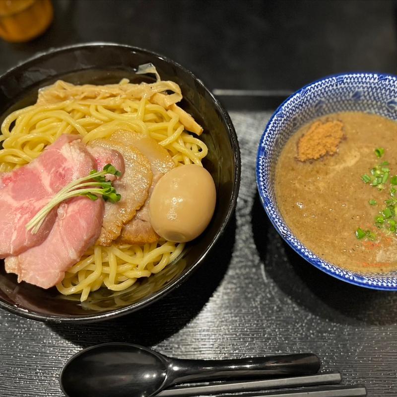 味玉濃厚魚介つけ麺　中盛(麺屋 中川會 錦糸町店)