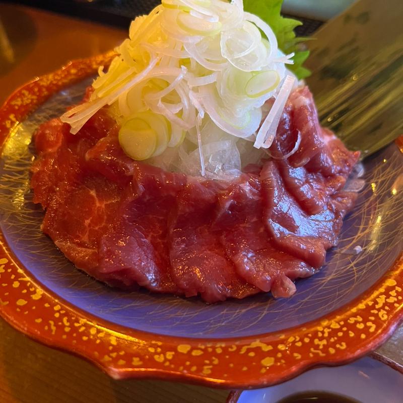 馬刺し赤身(焼酎bar 甚 japanese spirits & japanesewhisky)