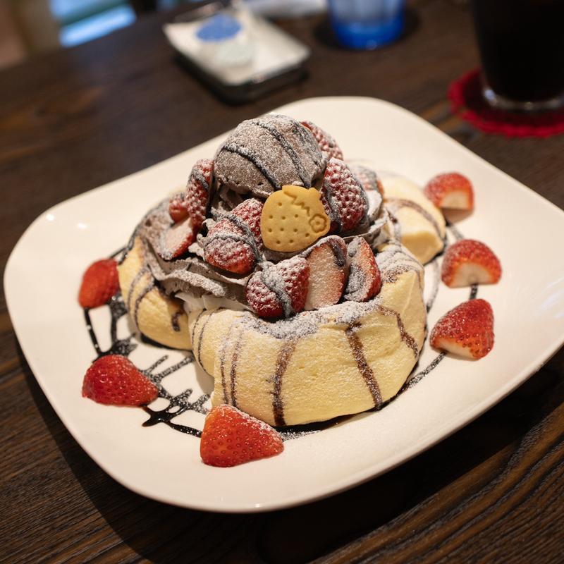 いちごチョコのパンケーキ(ゆずはな)