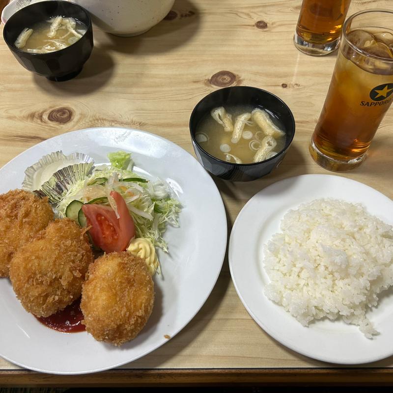 クリームコロッケ定食(日多地 )