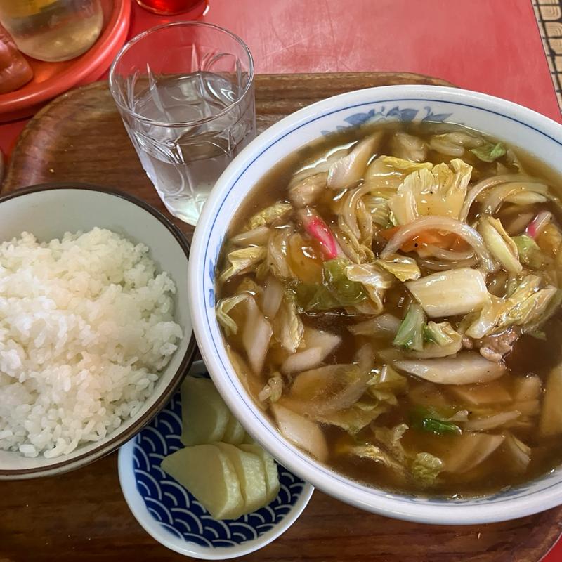 ウマニそば+半ライス(廬山)