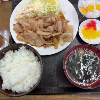 生姜焼定食(ますや食堂)